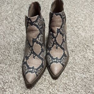Vince Camuto Snakeskin Ankle Booties